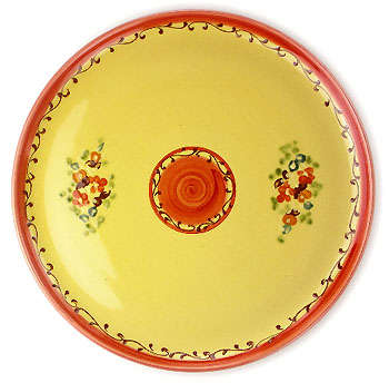 Provence hand made pottery set of 2 dinner plates (MANON) - Click Image to Close